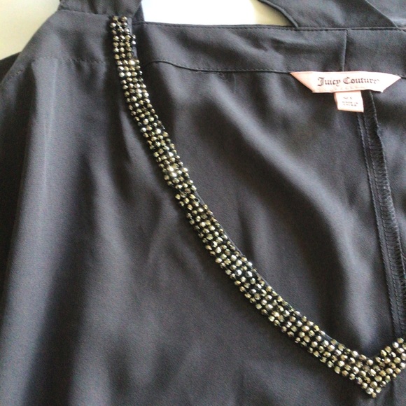 JUICY COUTURE COLD SHOULDER EMBELLISHED TOP SIZE XL - Picture 6 of 11